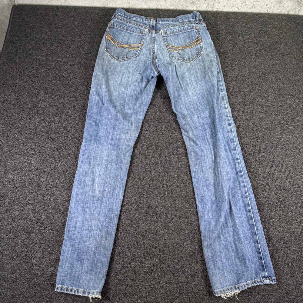Ariat Jeans Mens 31x36 Fits (30x33) M4 Low Rise Boot Cut Blue Light Wash Denim - Picture 9 of 10